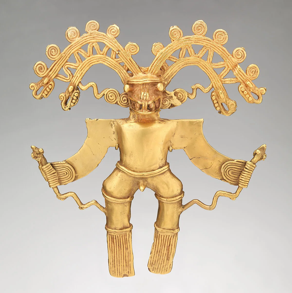 Crocodile-Head Figure Pendant — Unknown