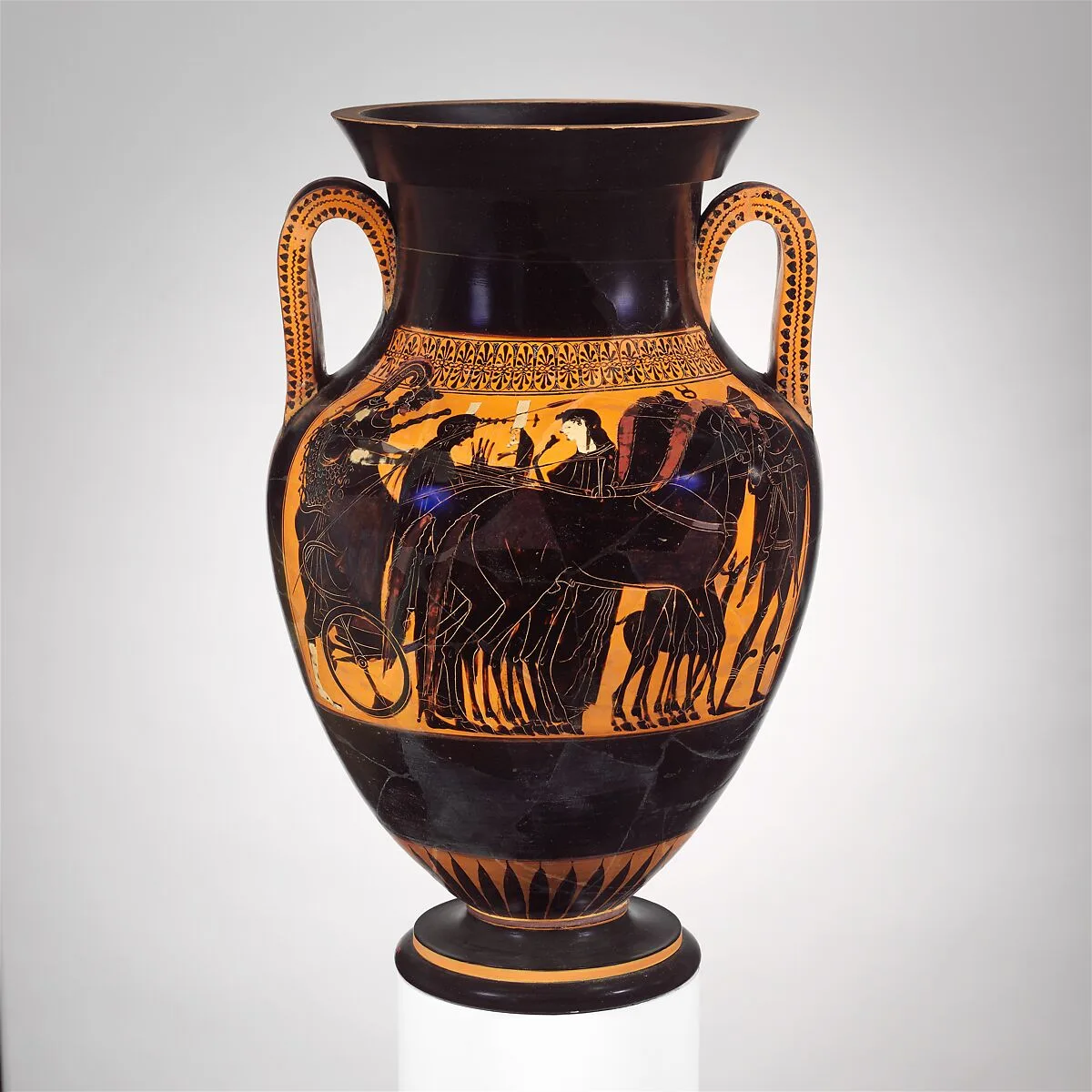Terracotta amphora (jar) — Antimenes Painter