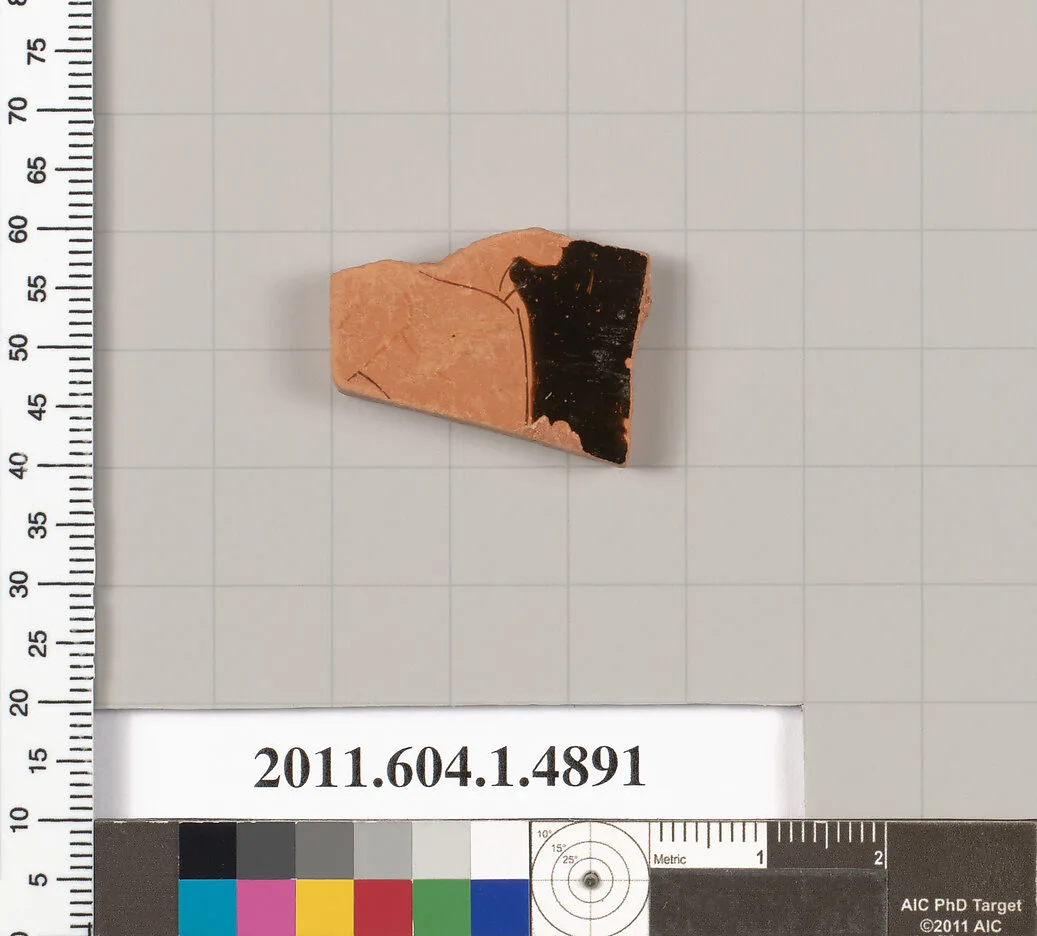Terracotta fragment of a kylix (drinking cup) — Unknown