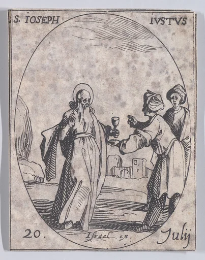 S. Joseph, le juste (St. Joseph the Just), July 20th, from "Les Images De Tous Les Saincts et Saintes de L'Année" (Images of All of the Saints and Religious Events of the Year)