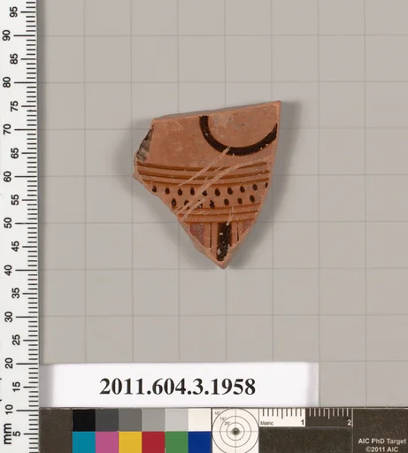 Terracotta fragment of a kylix (drinking cup)