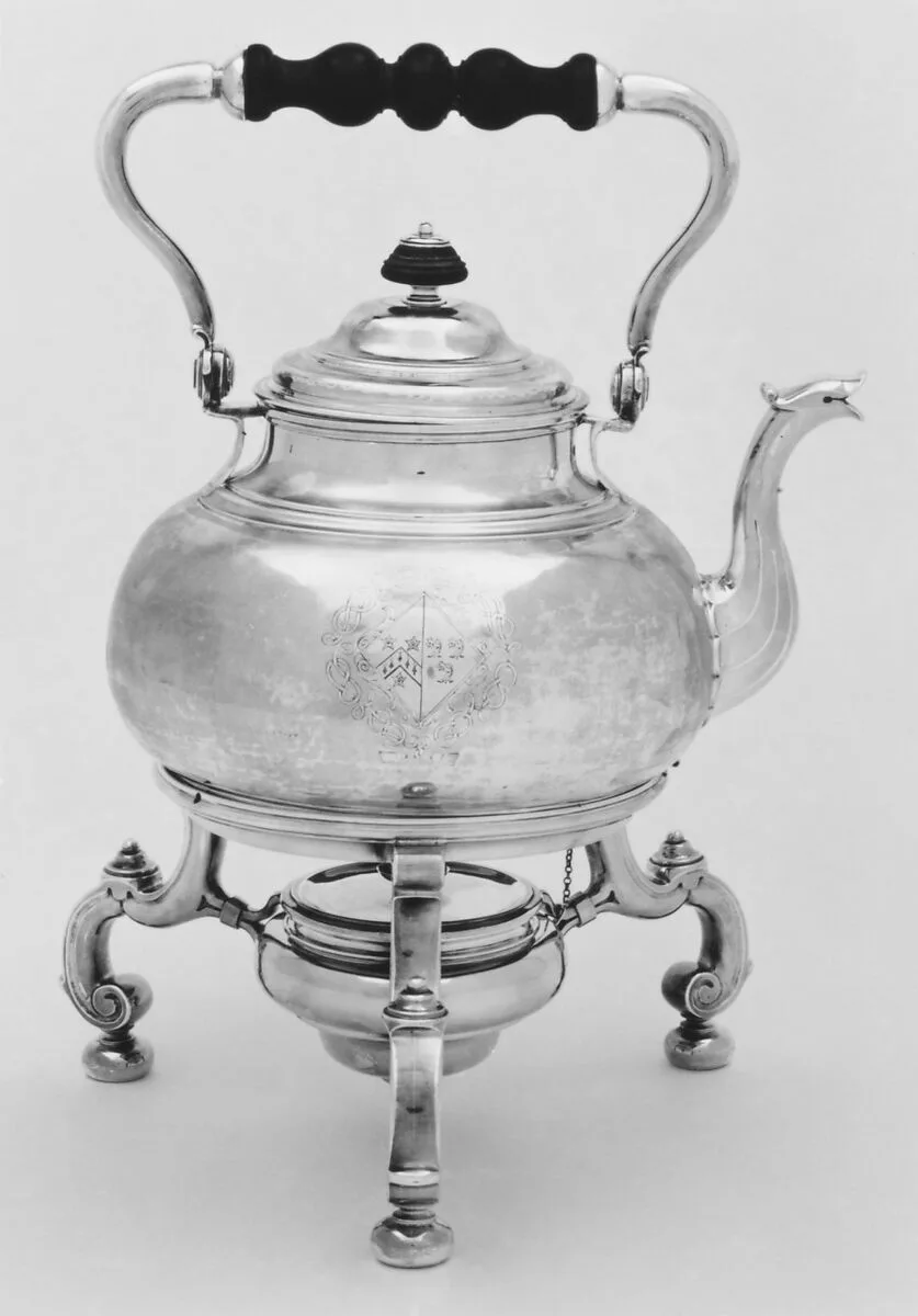 Kettle and lamp stand — Lewis Mettayer