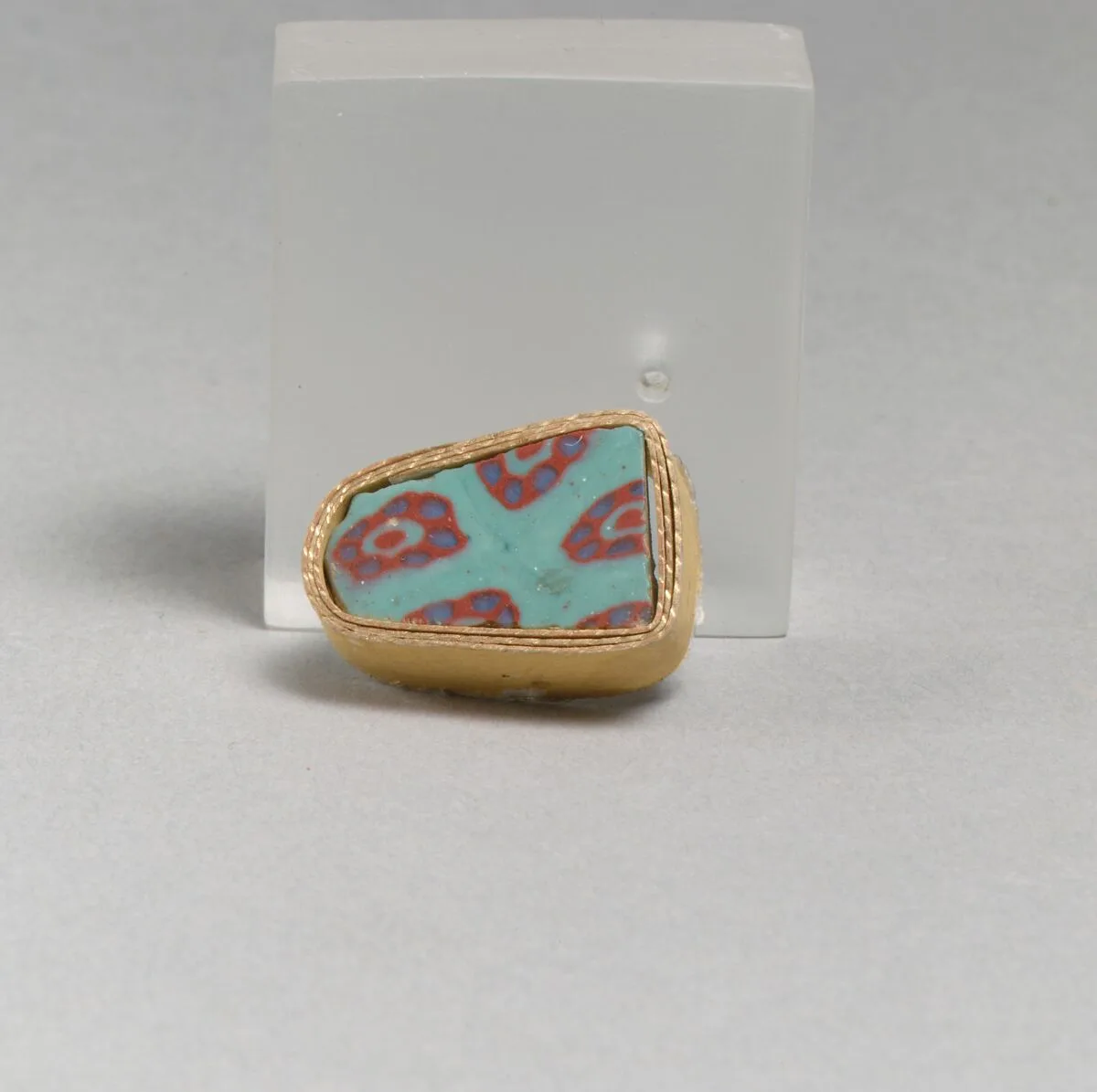 Glass mosaic fragment — Unknown