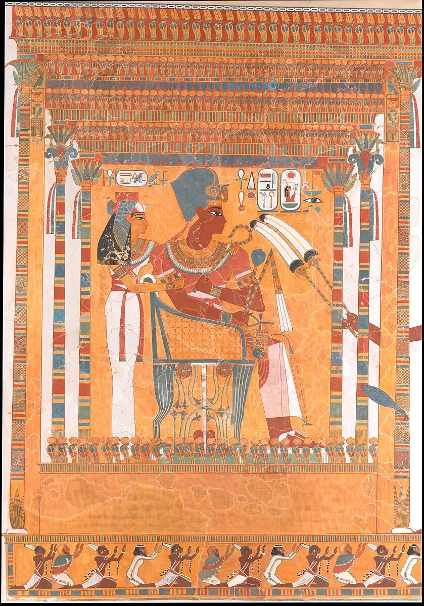 Amenhotep III and his Mother, Mutemwia, in a Kiosk — Nina de Garis Davies