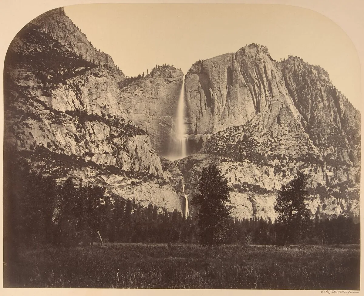 2637 Ft. Yosemite Fall, Front View — Carleton E. Watkins