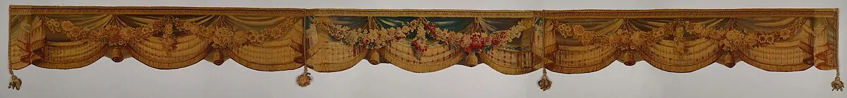 Valence for a bed (Lit à la duchesse en impériale) — Beauvais