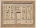 The Breakers: Room for Cornelius Vanderbilt II and family, design for wall panelling — Ogden Codman, Jr.|Ogden Codman, Jr.