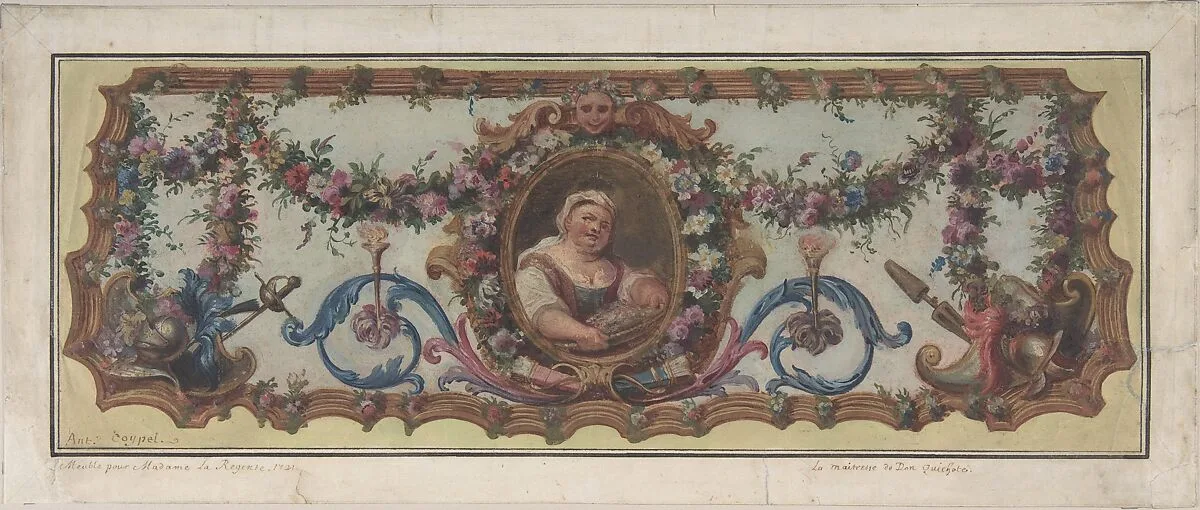 Design for a Tapestry Seat of a Sofa — Charles Antoine Coypel
