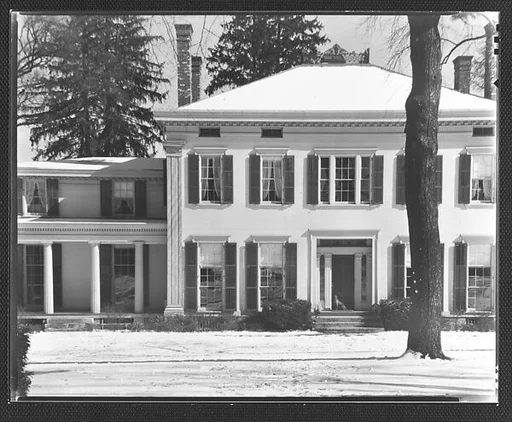 [Rear View of Greek Revival House, Residence of Gifford Cochran, Croton Falls, New York]