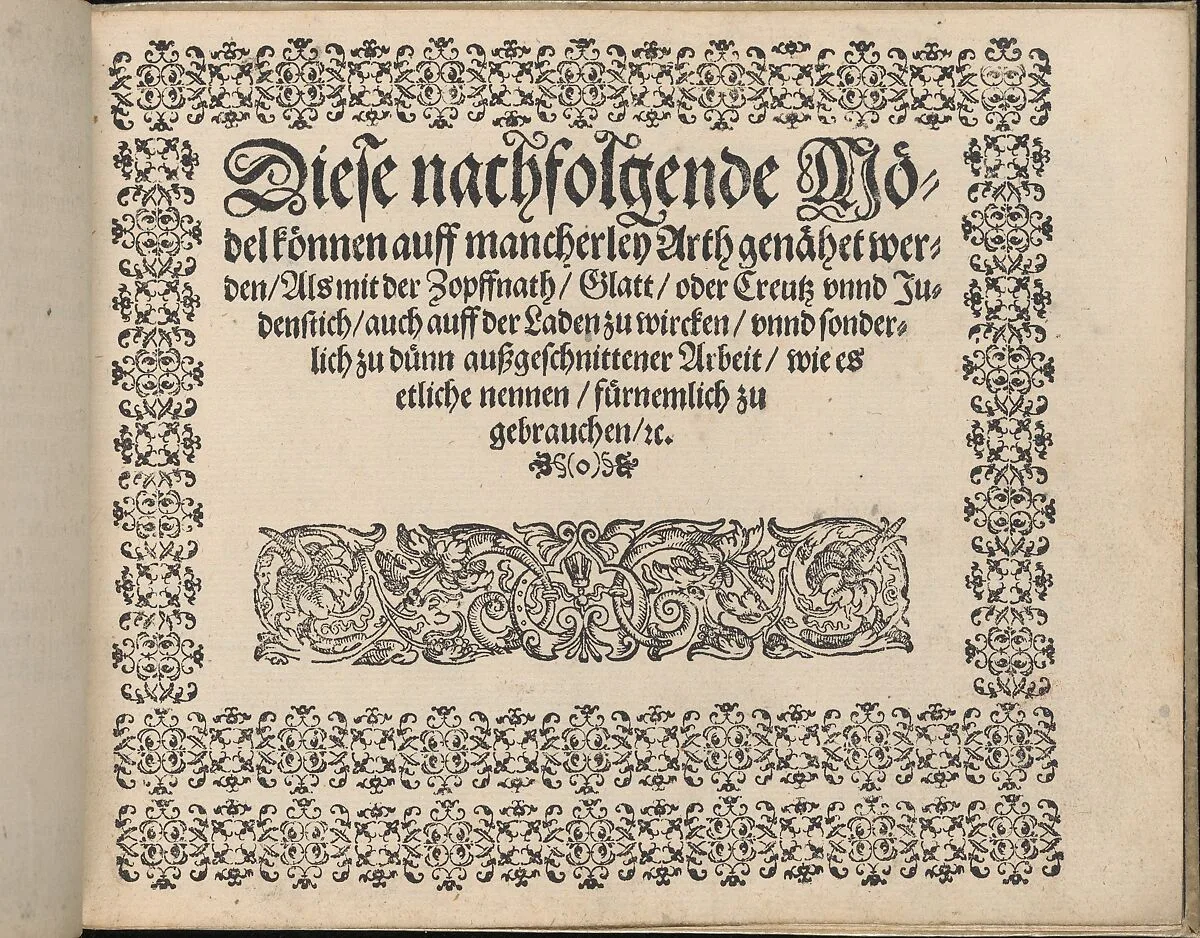 Newes Modelbuch in Kupffer (Page 9r) — Johann Sibmacher