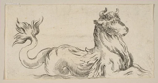Plate 9: Marine Bull, from "Various figures and doodles" (Diverses figures et griffonnemens)
