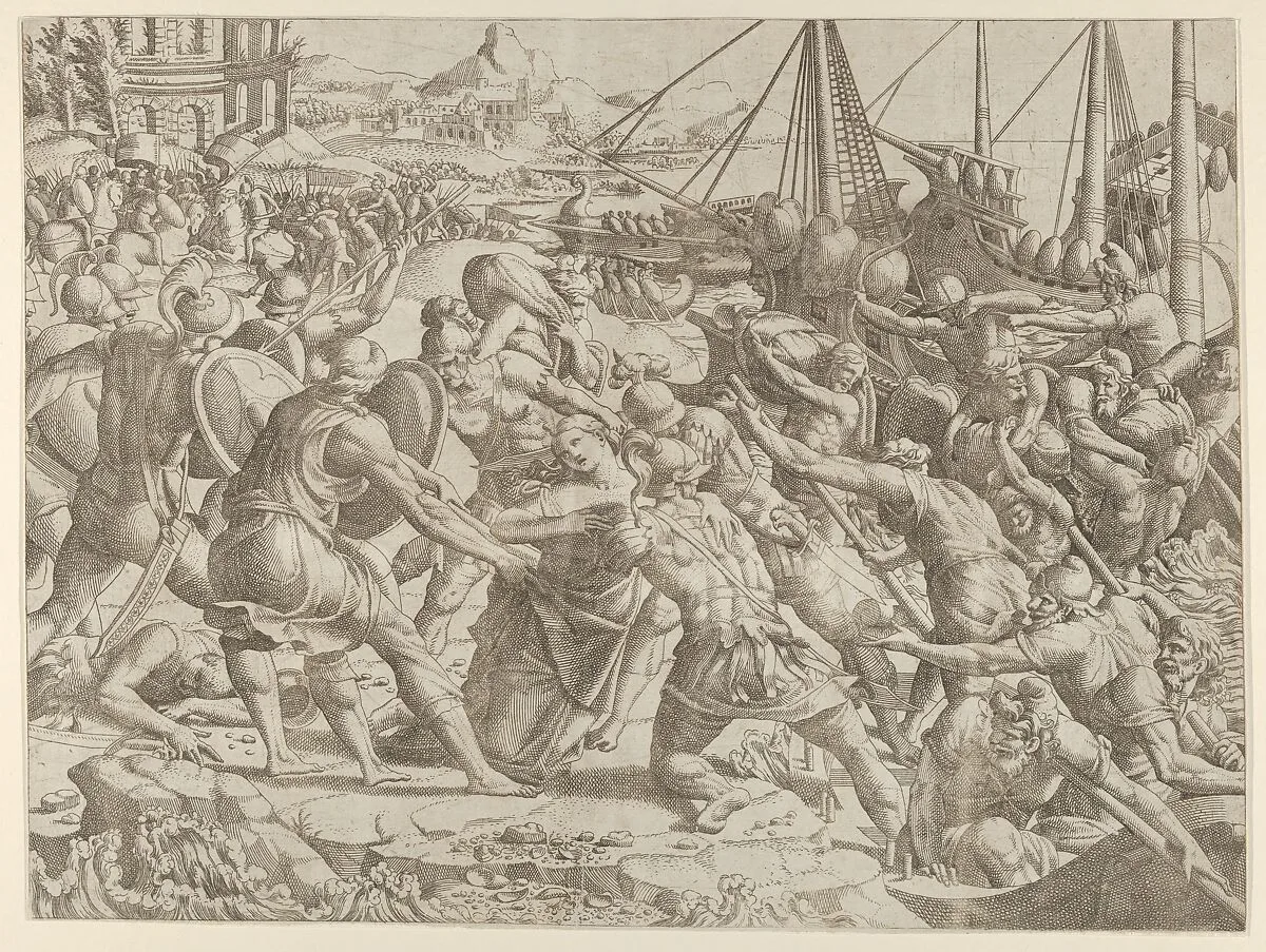 The Abduction of Helen — Jean Mignon|Luca Penni