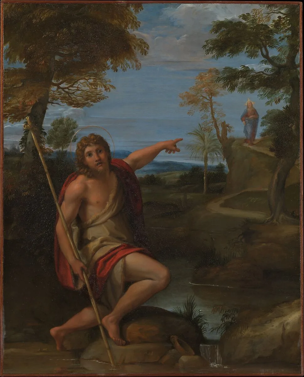 Saint John the Baptist Bearing Witness — Annibale Carracci