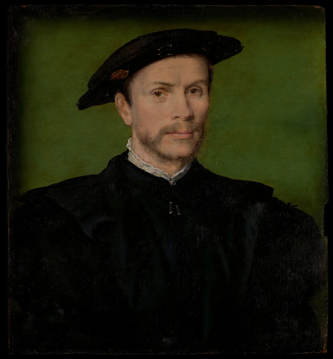 Portrait of a Bearded Man in Black — Corneille de Lyon