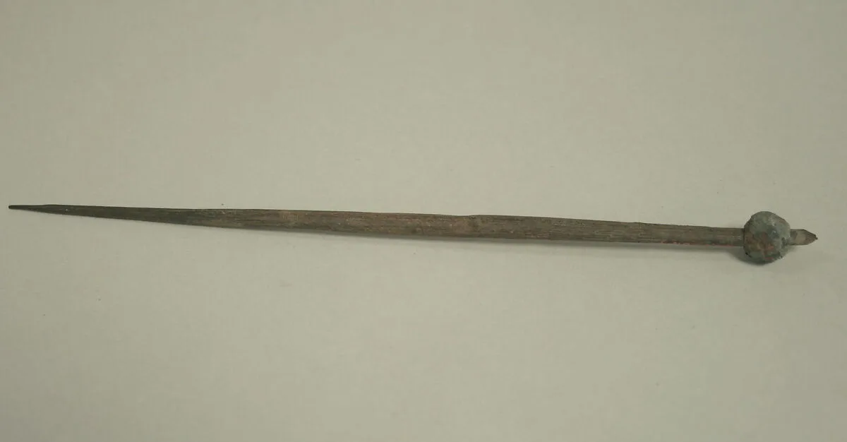 Shell Spindle and Copper Spindle Whorl — Unknown
