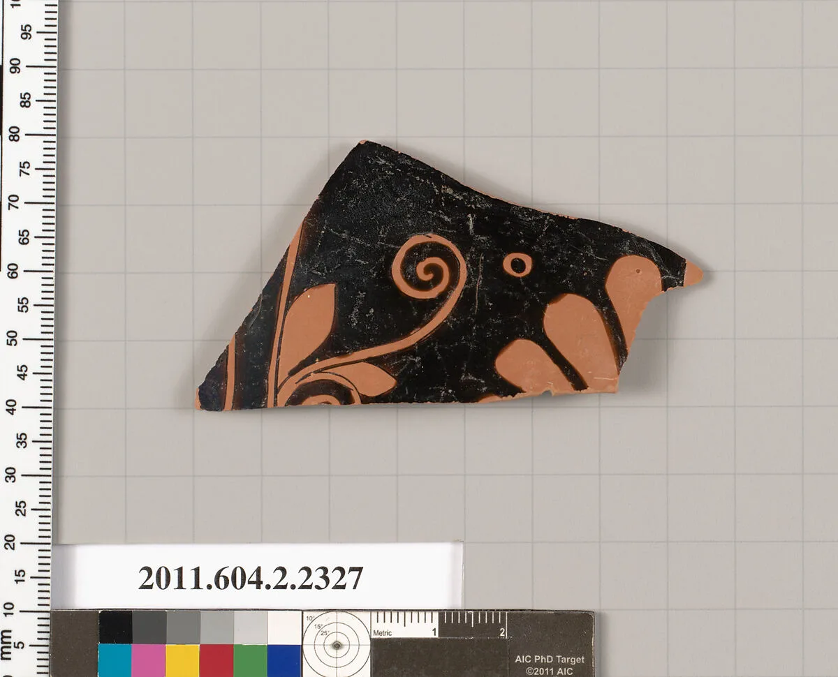 Terracotta fragment of a skyphos (deep drinking cup)? — Unknown