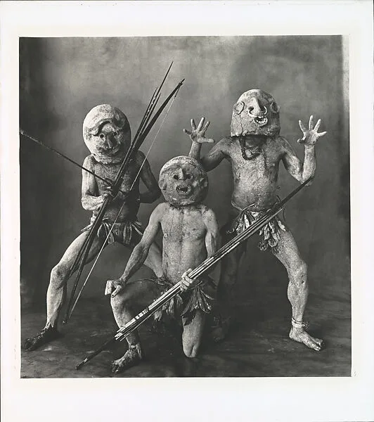 Three Asaro Mud Men, New Guinea — Irving Penn