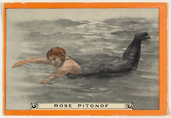 Rose Pitonof, No. 2, The Crawl, from the Champion Women Swimmers series (T221), issued by Pan Handle Scrap — Pan Handle Scrap Company