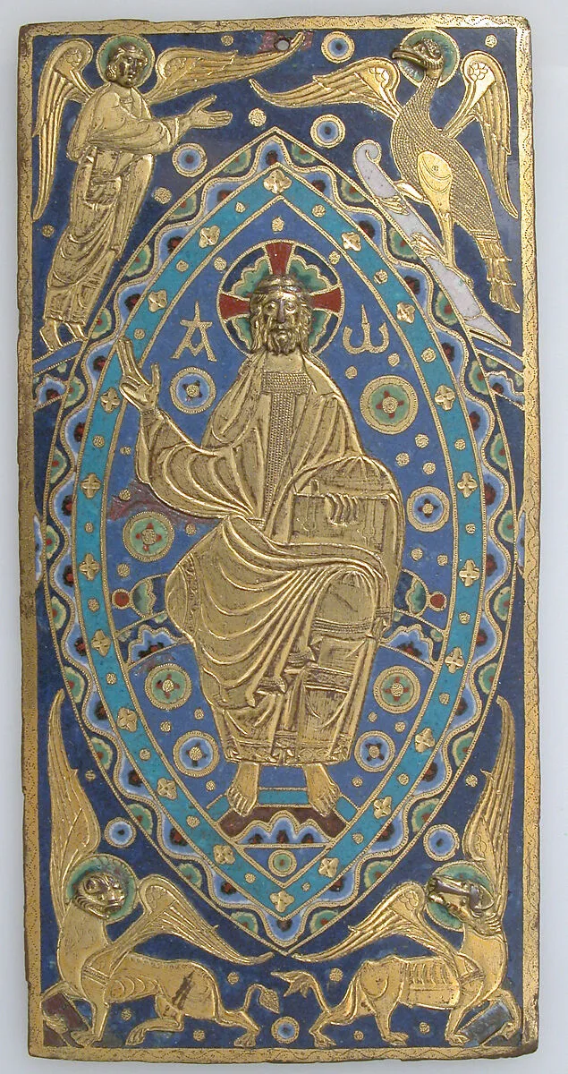 Book-Cover Plaque with Christ in Majesty — Unknown