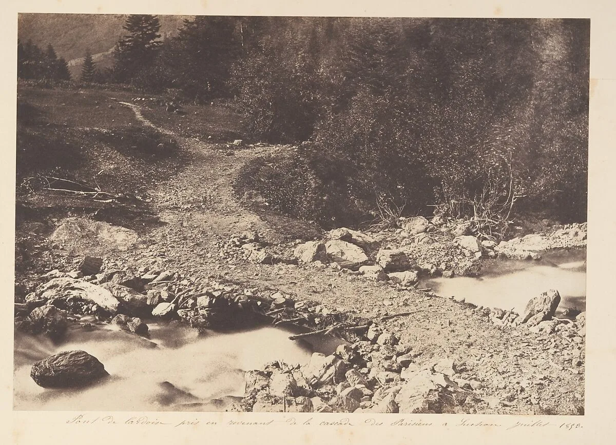 Pont de l'ardoise pris en revenant de la cascade des Parisiens, Luchon — Joseph Vigier