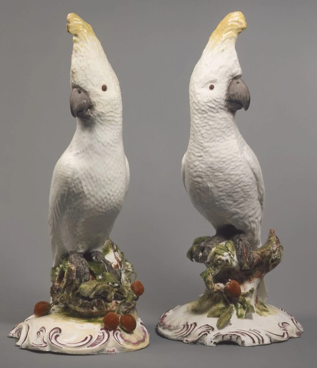 Cockatoo (one of a pair) — Ludwigsburg Porcelain Manufactory|Johann Jakob Louis