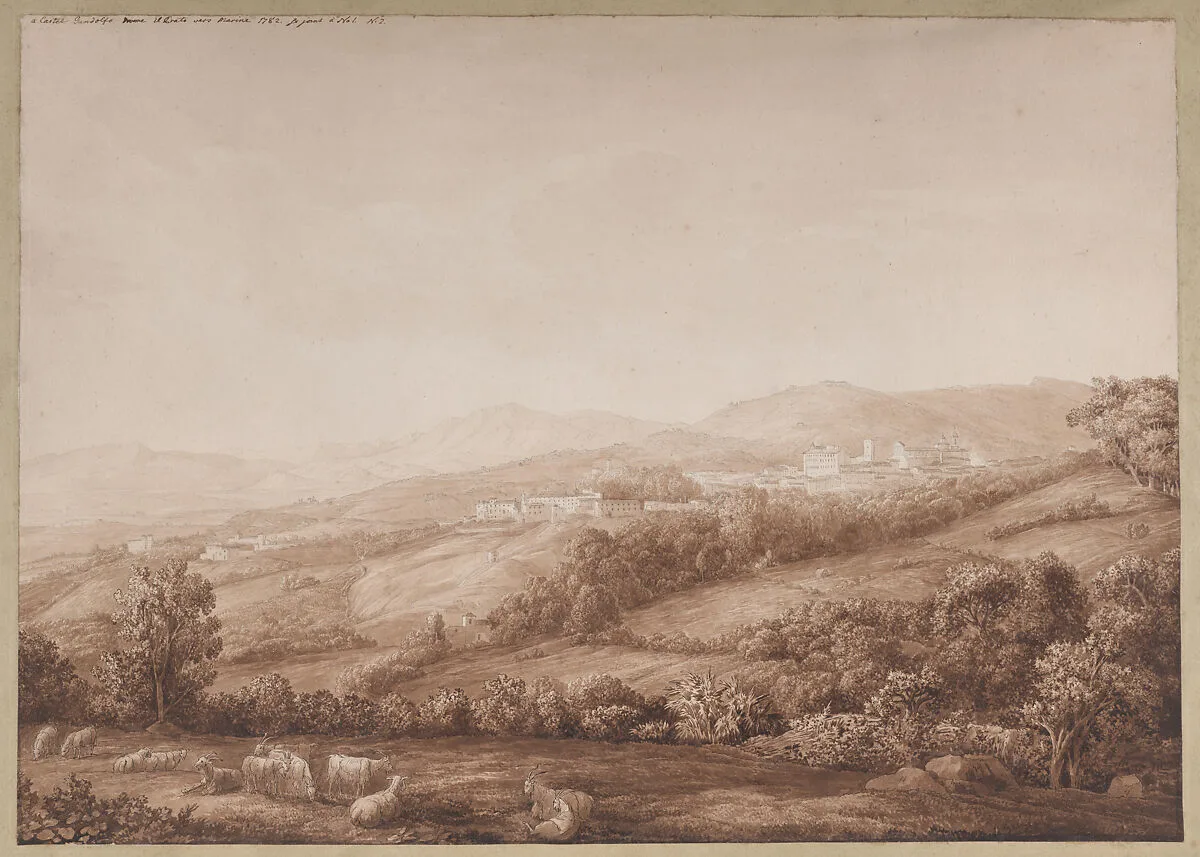 View of Marino in the Alban Hills — Jacob Philipp Hackert