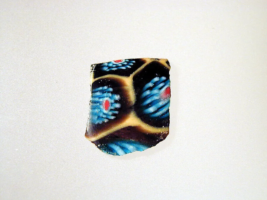 Glass mosaic fragment — Unknown