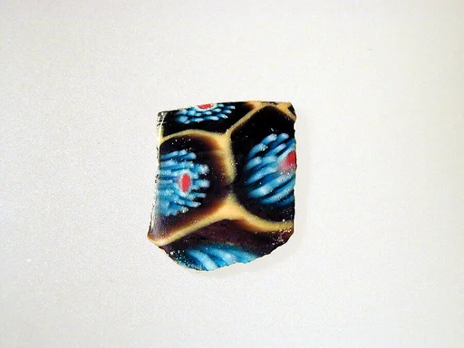 Glass mosaic fragment