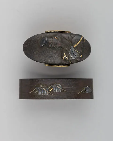 Sword-Hilt Collar and Pommel (Fuchigashira) — Unknown
