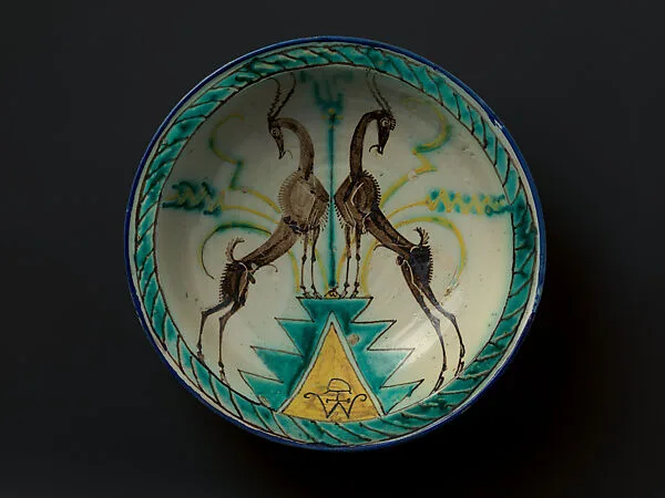 Plaque with gazelles — Wilhelm Hunt Diederich