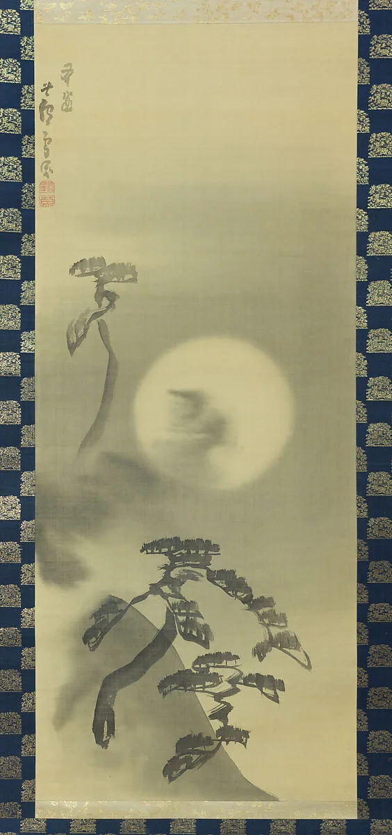月夜山水図|Moonlit Landscape — Nagasawa Rosetsu 長澤蘆雪