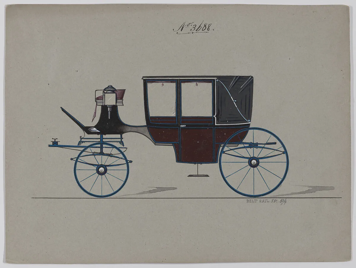 Design for Landau, No. 3688 — Brewster & Co.