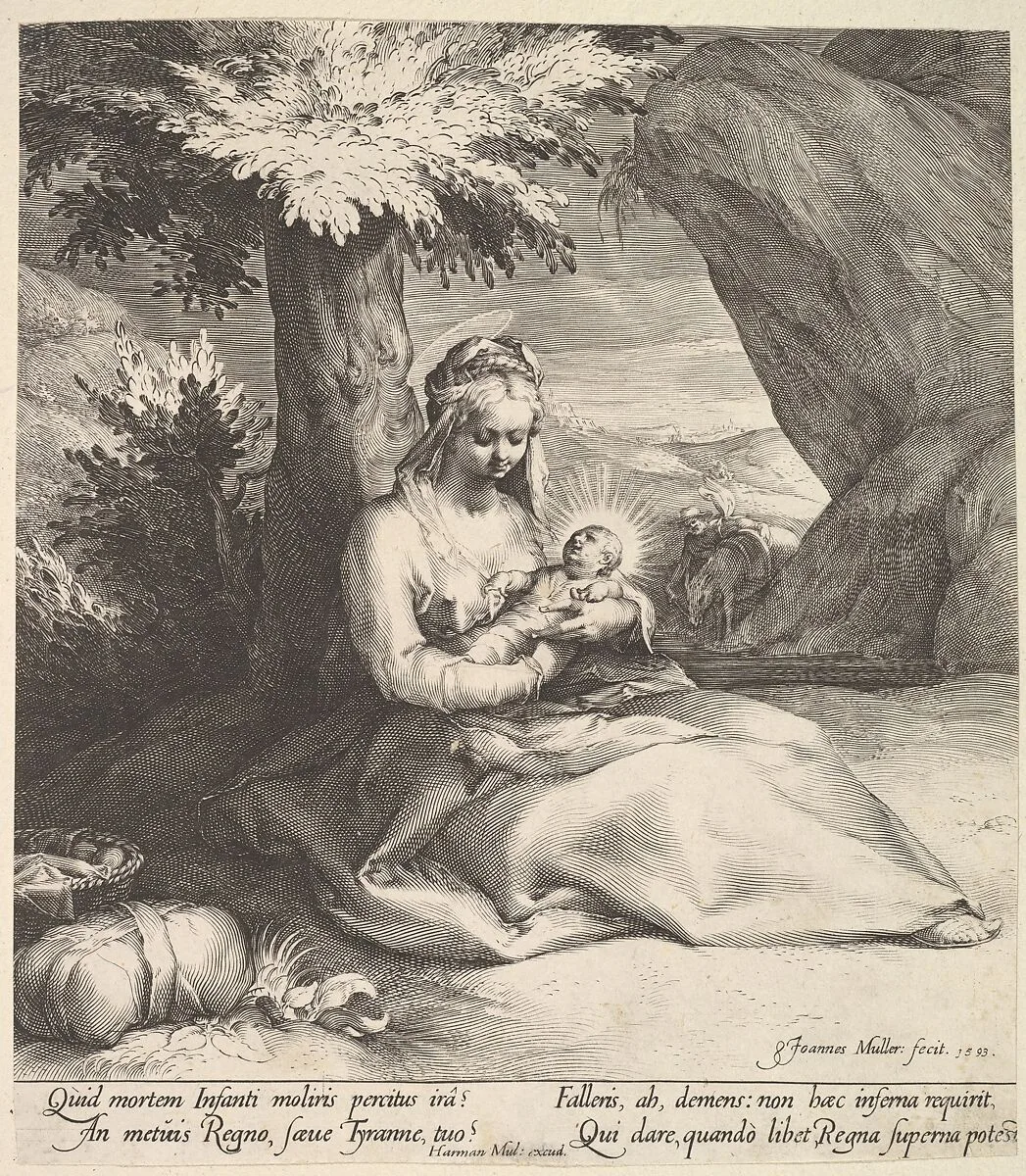 Rest on the Flight into Egypt — Jan Muller|Harmen Jansz. Muller