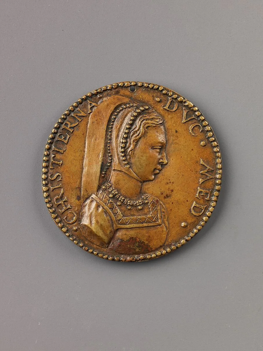 Portrait medal of Christine of Denmark — Jacopo Nizolla da Trezzo