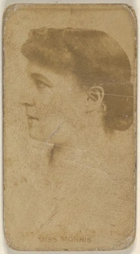 Miss Morris, from the Actors and Actresses series (N45, Type 8) for Virginia Brights Cigarettes