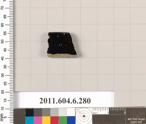 Terracotta rim fragment of an open shape