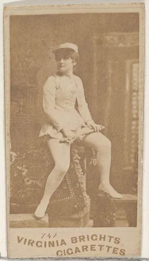 Card 747, from the Actors and Actresses series (N45, Type 4) for Virginia Brights Cigarettes