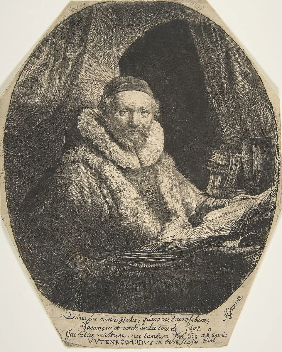 The Remonstrant Preacher Johannes Uytenbogaert — Rembrandt (Rembrandt van Rijn)