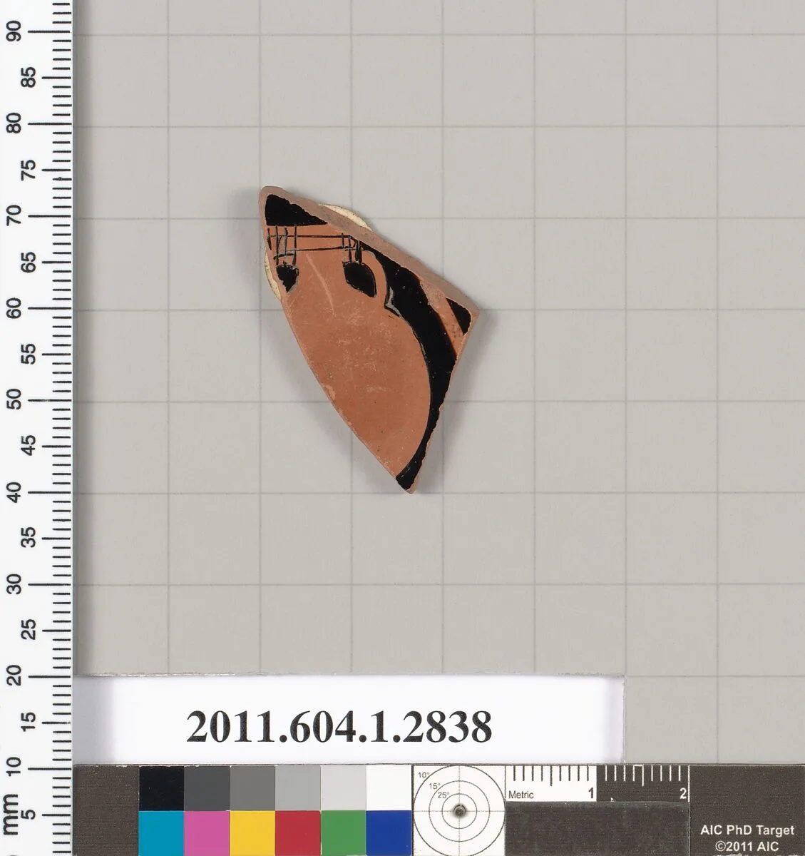 Terracotta fragment of a kylix (drinking cup) — Unknown