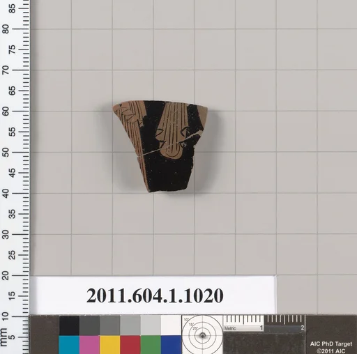 Terracotta fragment of a kylix (drinking cup)