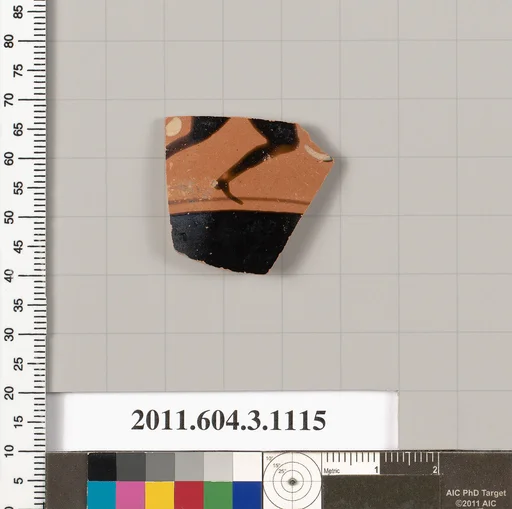 Terracotta fragment of a mastoid (drinking cup with narrow base) or a kyathos (cup-shaped ladle)