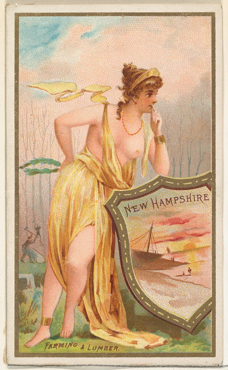 New Hampshire, from the Industries of States series (N117) issued by Duke Sons & Co. to promote Honest Long Cut Tobacco — W. Duke, Sons & Co.