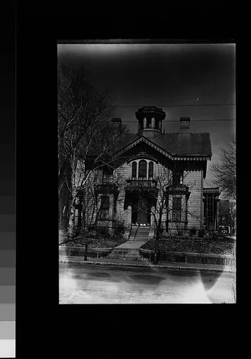 [Italianate Revival House with Octagonal Belltower, Cambridge, Massachusetts]