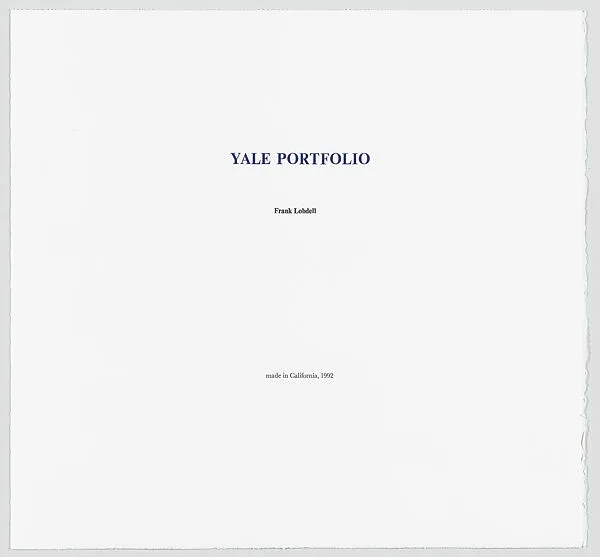 Yale Portfolio — Frank Lobdell|made in California|David Kelso
