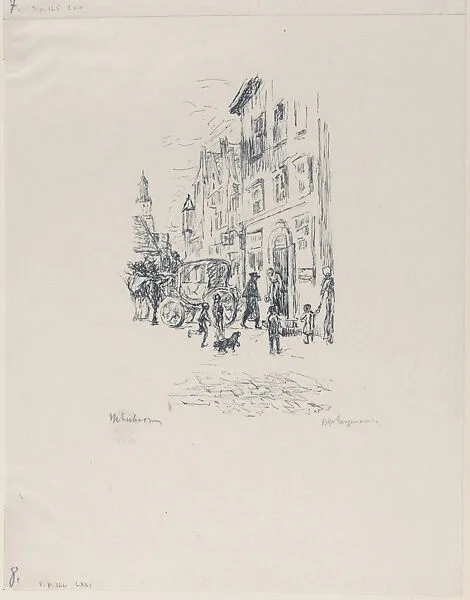 The Majors' Tourist Car (Der Reisewagen des Majors), from The Man of Fifty Years — Max Liebermann|Bruno Cassirer|Johann Wolfgang von Goethe|Oskar Bangemann