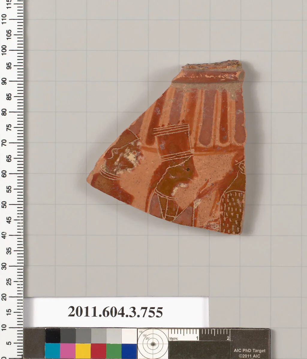 Terracotta fragment of a neck-amphora (jar) — Unknown