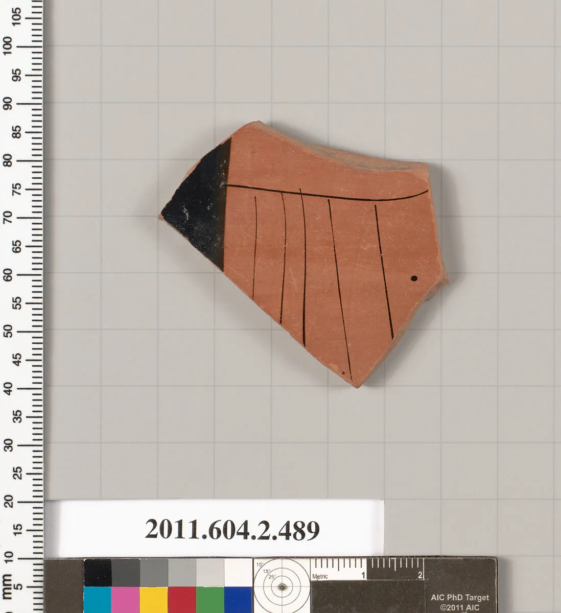 Terracotta fragment of a column-krater? (bowl for mixing wine and water) — Unknown