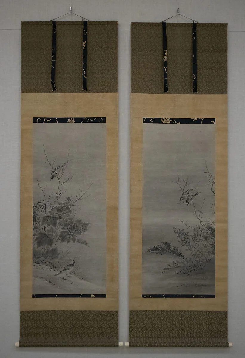 伝狩野之信筆 花鳥図|Birds and Flowers — Kano Yukinobu 狩野之信