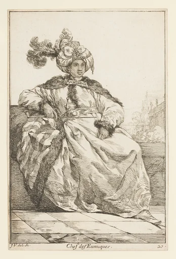 Chef des Eunuques (head of the Eunuchs), from the series "Caravane du Sultan à la Mecque..." (Caravan of a Sultan Going to Mecca)