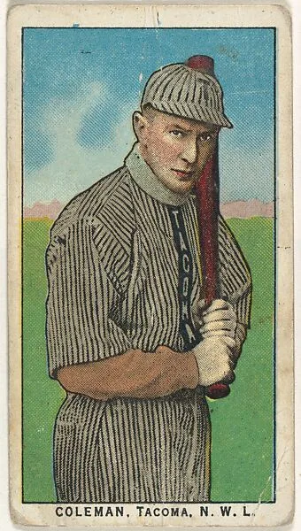 Coleman, Tacoma, Northwestern League, from the "Obak Baseball Players" set (T212), issued by the American Tobacco Company to promote Obak Mouthpiece Cigarettes — American Tobacco Company